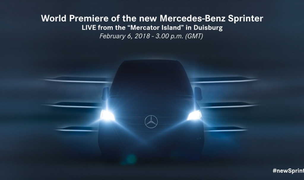 All-new Mercedes Sprinter debuts on February 6